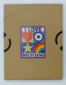 BLAKE CBE RDI RA, SIR PETER (born 1932) British (AR), I Love Recycling, tin plate lithograph 2009,