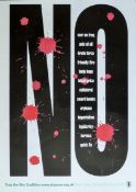 A political poster by David Gentleman produced by Stop the War Coalition, Poster No. 3, dated 2003.