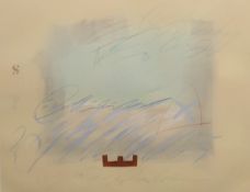 LEE NEWMAN, 'Secret Series', monoprint, signed in pencil to the margin, framed and glazed. 48 x 60.