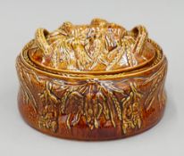 A Portmeirion pottery game tureen. 26 cm long.
