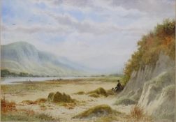 WILLIAM HUNT, The Curate's Picnic, watercolour, framed and glazed. 17 x 24.5 cm.