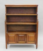 A Victorian mahogany bookcase. 92 cm wide x 128 cm high.