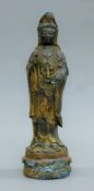 A Chinese bronze of Guan Yin (Guanyin). 34 cm high.