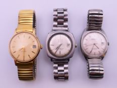Three vintage wristwatches (Sekonda, Accurist and Thermidor De-Luxe). Sekonda 3.