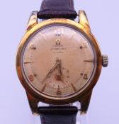 A vintage Omega Seamaster gentlemen's wristwatch. 3.8 cm diameter including crown.