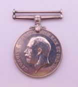 A World War I British war medal.