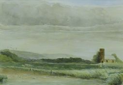 JAMES ORROCK (1829-1913) British, Near Beverley, Yorkshire, watercolour, framed and glazed. 23.