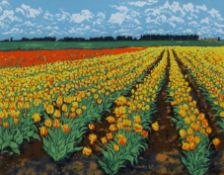 LOUISE STEBBING (Contemporary) British, Springfield, limited edition screen print, numbered 45/50,