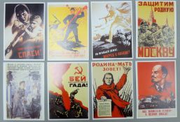 A collection of postcards pertaining to Japan, Italy and Russia.