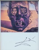 DALI, SALVADOR (1904-1989) Spanish, The Face of War, a print, framed and glazed.
