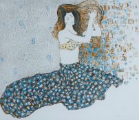 ESPERIVA, after GUSTAV KLIMT (1862-1918) Austrian, Girl With Flowing Hair,