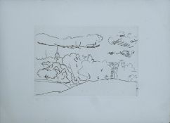 FLANAGAN, BARRY OBE RA (1941-2009) British (AR), Homage To Constable, a limited edition etching,