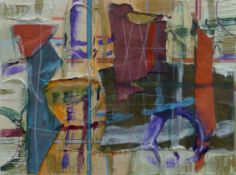 BEATTY, P (Contemporary) American, Details #2, mixed media on paper, signed and dated '92,