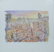 COX, PAUL (born 1957) British (AR), Three Men In A Boat, a signed limited edition print on card,