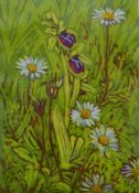 PAIGE, JOHN (1927-2021) British (AR), Early Spider Orchid, linocut, limited edition numbered 3/150,