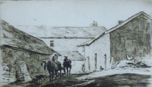 SOPER, GEORGE (1870-1942) British (AR), A Devon Farm, circa 1926, drypoint etching, unframed.