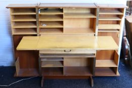 A mid-century Norwegian cube desk. 82 cm wide x 104 cm high.