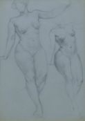 ENGLISH SCHOOL, 'Nude Study', circa 1930, pencil on paper, framed and glazed. 38 x 27 cm.
