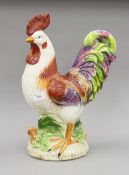 A large pottery cockerel. 49 cm high.