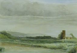 JAMES ORROCK (1829-1913) British, 'Near Beverley, Yorkshire', watercolour, framed and glazed. 23.