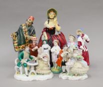 A quantity of Royal Doulton figurines including Margery (HN 1413) and the Carpet Seller (HN 1464)