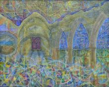 LINDA RAMSAY (20th /21st Century) British, 'St Felix's Ruined Church, Babingley, Norfolk',