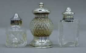 An Edwardian silver-mounted pepper grinder,