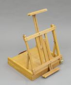 An artist's folding easel box. 42 cm wide.