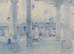 WILLIAM RUSSELL FLINT, print, signed, framed and glazed. 44 x 59 cm.