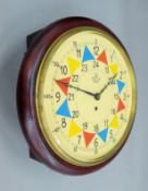 A fusee wall clock. 38 cm diameter.