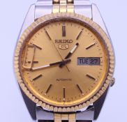 A vintage Seiko gentlemen's wristwatch. 3.6 cm diameter.