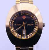 A Rado Diastar gentlemen's wristwatch. 3.7 cm wide including crown.