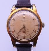 A vintage Omega Seamaster gentlemen's wristwatch. 3.8 cm diameter including crown.