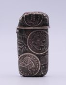 An American coin-set silver lighter inscribed to Capt Dalton SS Servia in remembrance of his