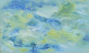 CLIFFORD E DINNING, 'Abstract', oil, signed, framed and glazed. 25.5 x 41.5 cm.