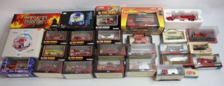Collection of diecast fire engine/vehicle models, various scales and manufacturers to include 1/50