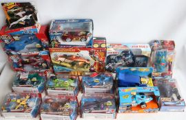 Collection of Hot Wheels Battle Force 5 and other Hot Wheels action sets, 2 Mattel Flight Speeder