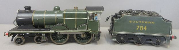 Kit built O gauge SR Class L1 locomotive 4-4-0 in Southern Green Livery No. 784, in good