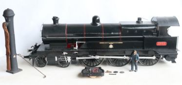 Large homebuilt wooden Claughton Class 4-6-0 static locomotive model, some restoration required,