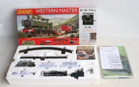 Two boxed OO gauge electric steam train sets from Hornby to include R1173 Western Master Train Set