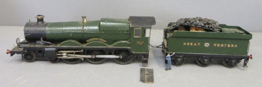 1x Kit Built O gauge GWR Castle Class 4-6-0 No. 7027 'Thornbury Castle' steam tender locomotive
