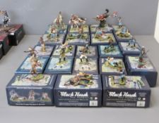 Black Hawk Toy Soldiers Custer's Last Stand - BH0101 G. A. Custer, BH0102 US Standard Bearer (