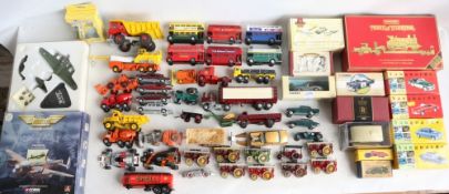 Mixed collection of diecast model vehicles to include four Lledo 1/43 scale Vanguards (mostly