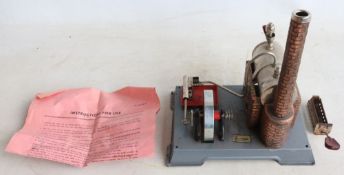 Vintage D.B.P. Angem (Germany) live steam stationary engine with Gamages Holborn label, model in