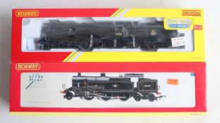 Two OO gauge BR black liveried electric steam locomotive models from Hornby to include R3396TTS