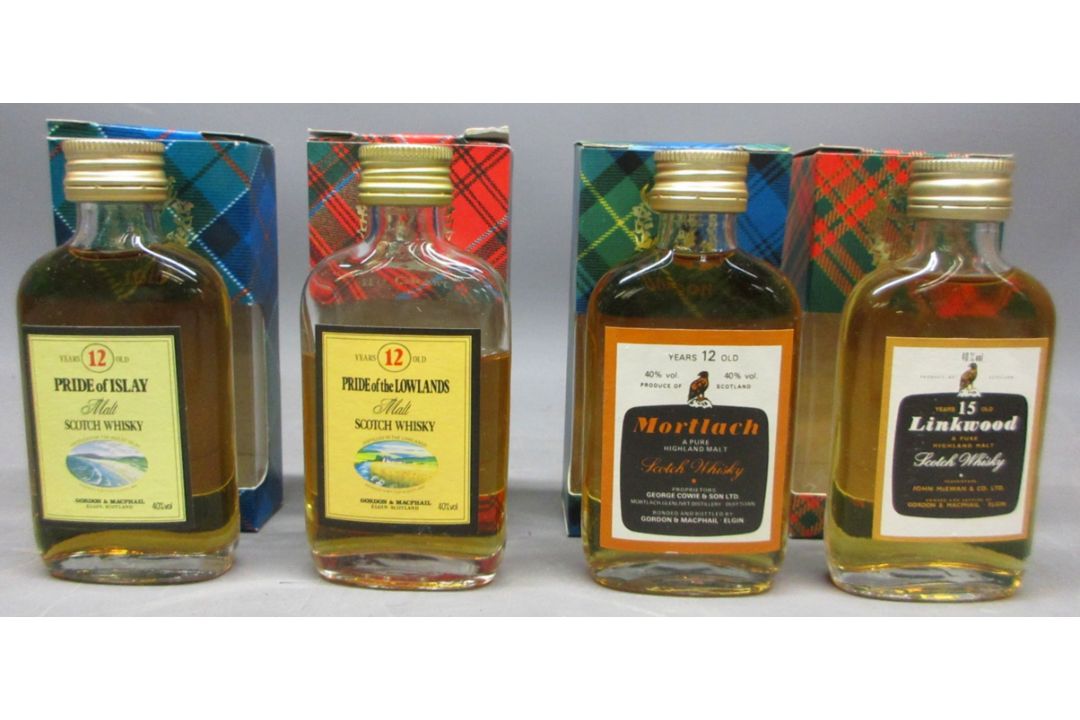 Fortnum & Mason gift boxed tartan set of 12 single malt whisky miniatures, aged 12 years, c100ml - Bild 6 aus 8