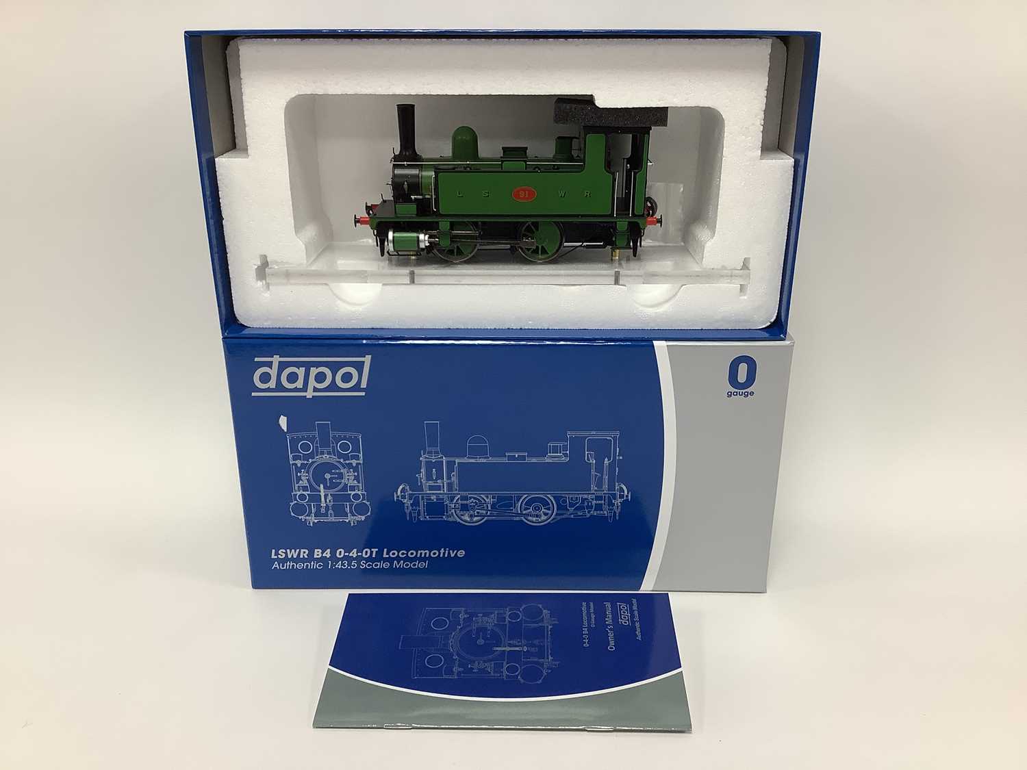 B4 Tank Engine A boxed Dapol 0 gauge LSWR B4 0-4-0 tank engine in LSWR green, (ref 7S ...