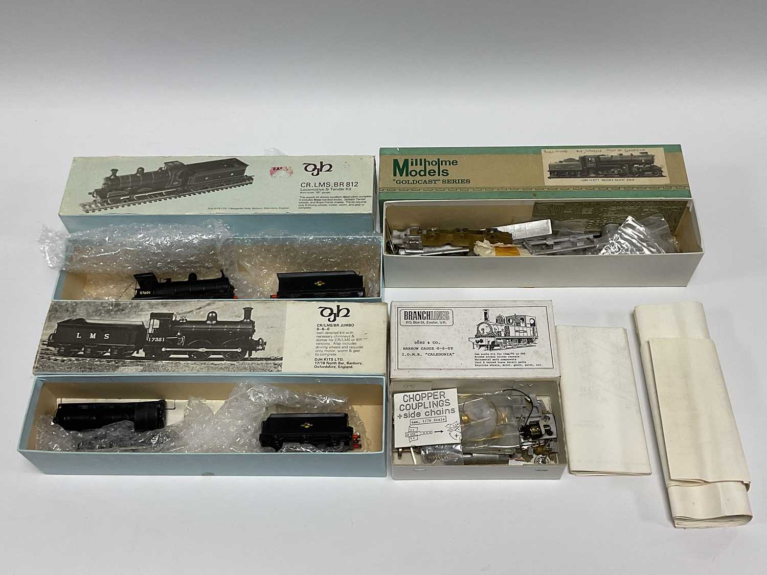 Four 'OO' Gauge/4mm Steam Locomotive Kits in Varying Levels of Build ...
