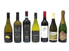 Wines - A Collection of Mixed Red and White Wines, including one Cremant. (7)