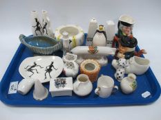 Wade Zamba Dish and Vase (dam) and Jug, Midwinter, Worcester, Shorter, creasted ware, other
